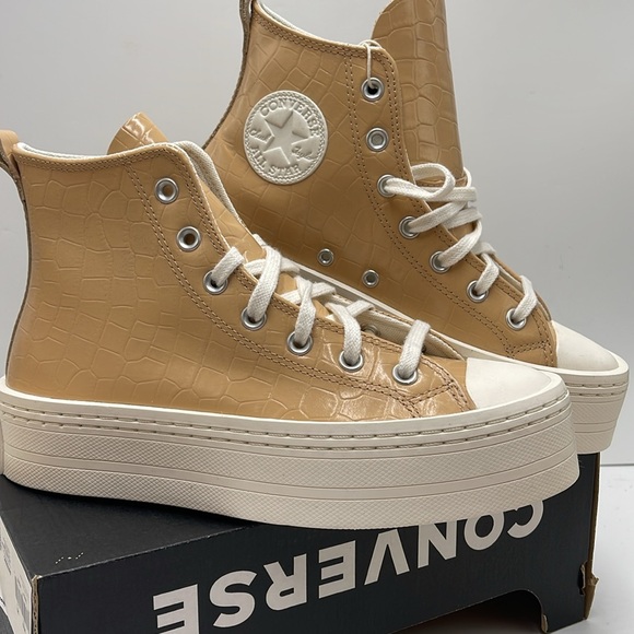 Converse WMNS CTAS MODERN LIFT HI EPIC DUNE/EPIC DUNE/EGRET A07658C Platforms - Picture 9 of 16